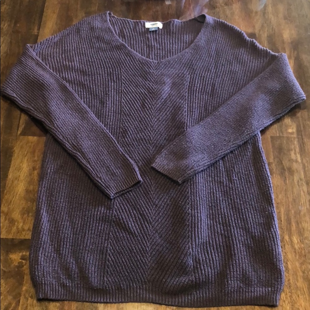 Purple long sleeve sweater